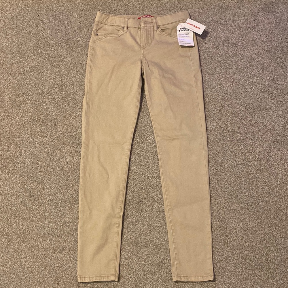 Unionbay: Tan skinny, stretchy pants